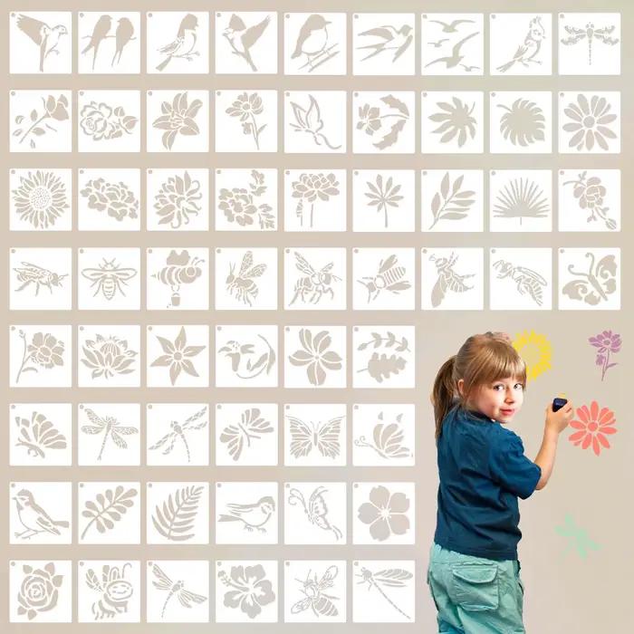 Pochoirs de peinture sur toile en bois