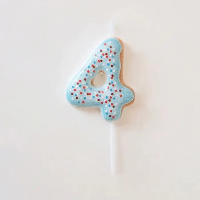 Bougies numériques colorées pour desserts
