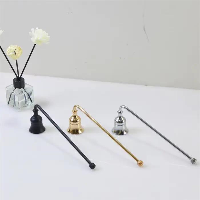 Support de pilier moderne en aluminium et fer pour bougie avec cloche pratique pour la maison occasions spéciales