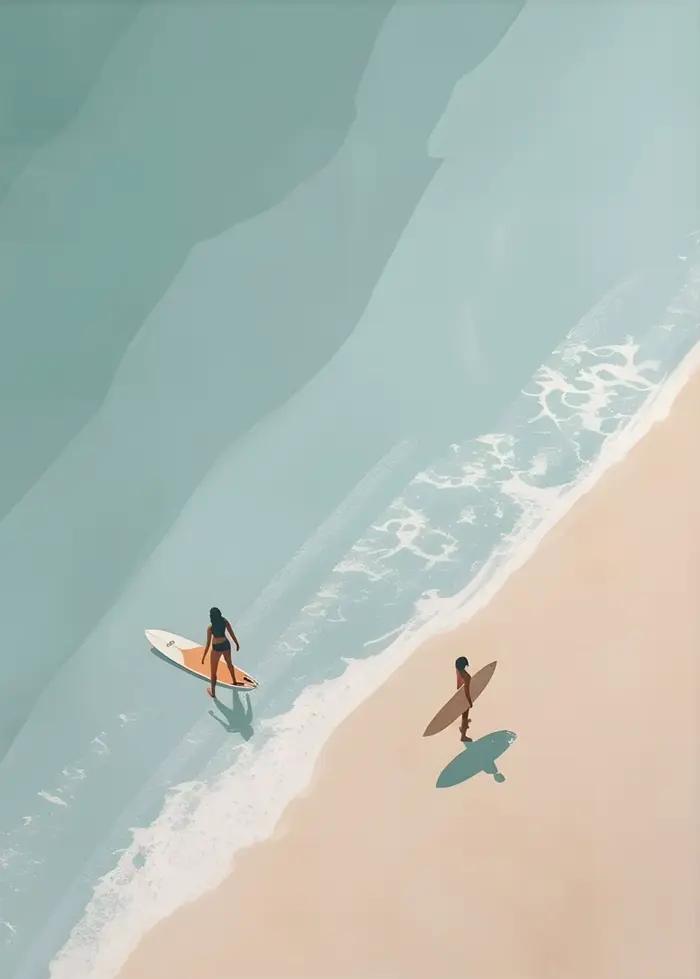Impression murale d'art de plage