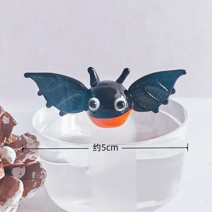 Ornement d'halloween en verre fait à la main