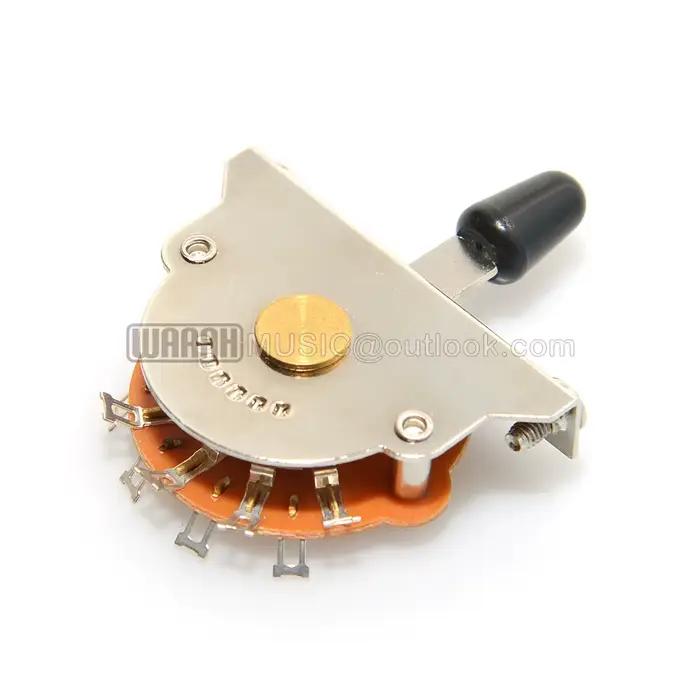 Interrupteur de guitare électrique 3 voies 4 voies 5 voies métal plastique 1 pièces embouts interrupteur avec vis accessoires de guitare électrique