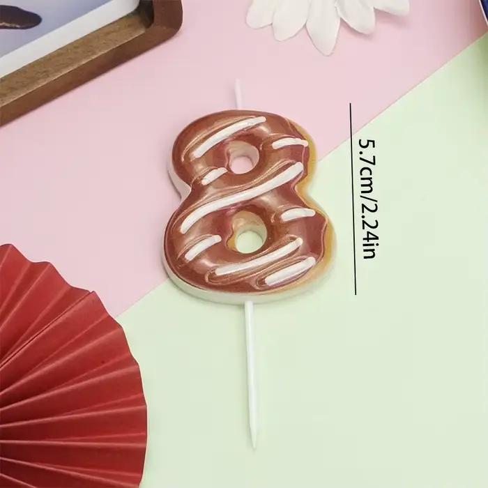 Bougie d'anniversaire décoration de gâteau au chocolat