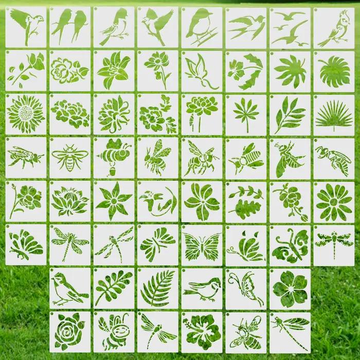 Pochoirs de peinture sur toile en bois