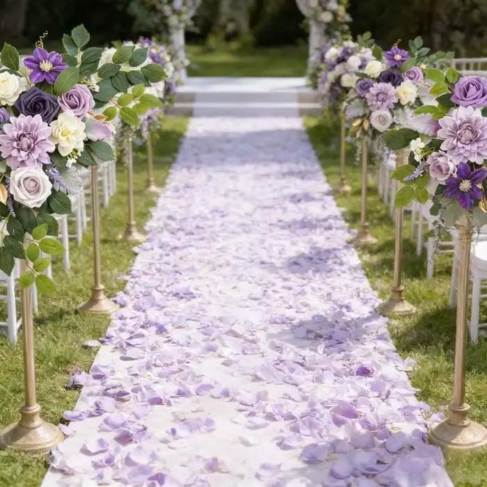 Guirlandes de fleurs artificielles bohèmes pour arche de mariage