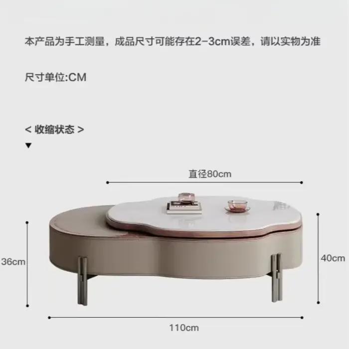 Table basse design Unique de luxe irrégulière Premium Tables basses nordiques pieds relié Mobili Per La Casa meubles de maison