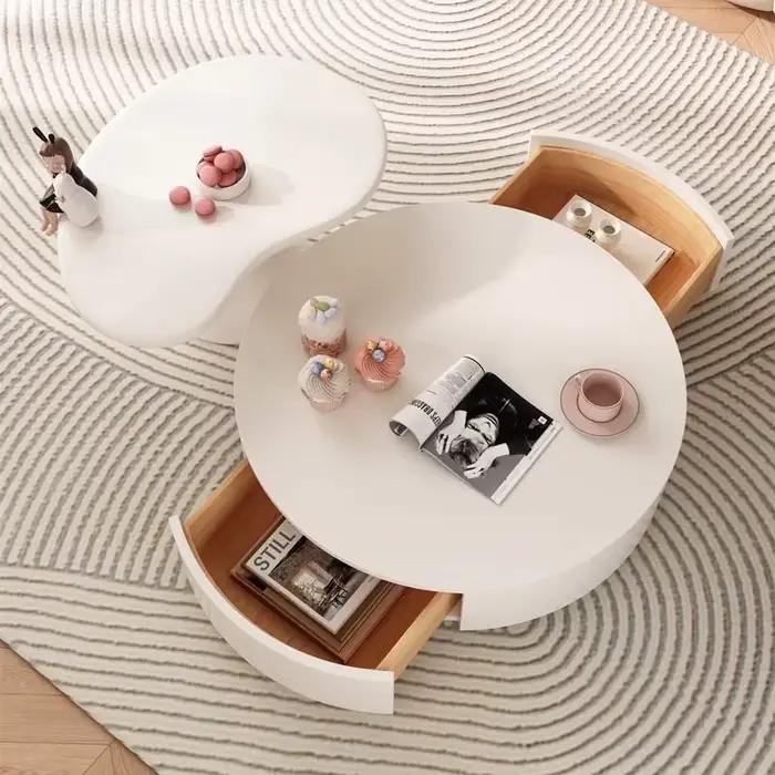 Ensemble de tables basses rondes nordiques