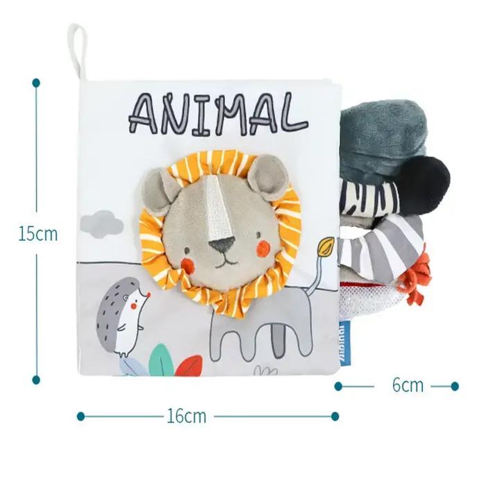 Livres doux pour bébé, toucher tactile 3D, livre en tissu à contraste élevé, apprentissage précoce, jouets de poussette sensorielle Montessori, cadeaux pour nourrissons et tout-petits
