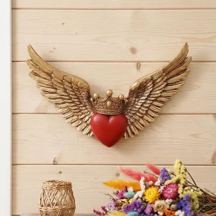 Décoration murale Ailes d'ange Couronne européenne