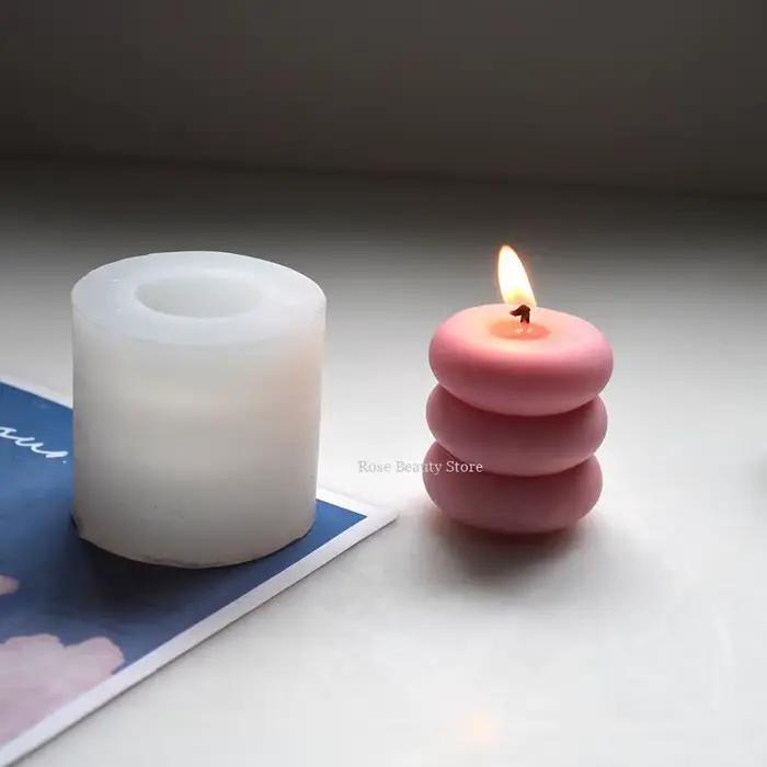 Moule à bougie géométrique en silicone