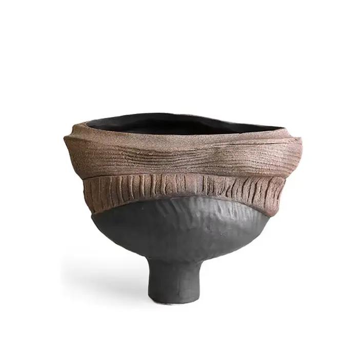 Vase en résine, ornements faits à la main, pot de fleurs irrégulier, accessoires pour arrangements floraux, accessoires de décoration intérieure