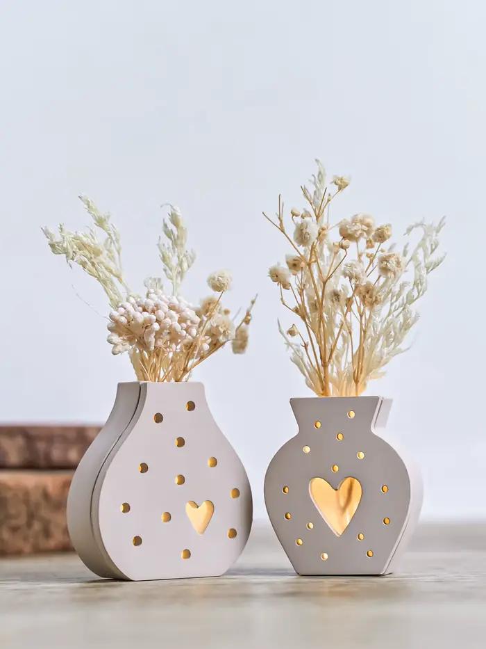 Mini Vase de fleurs séchées en Silicone