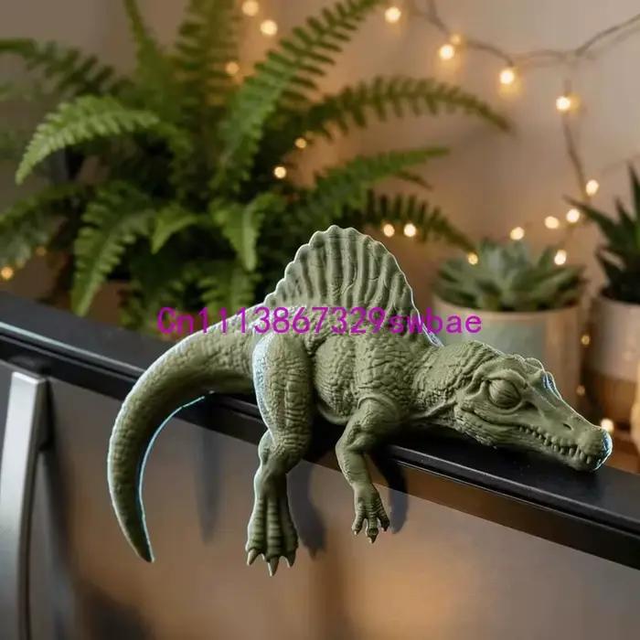 Ornement de moniteur en forme de dinosaure dragon, style nordique, décoration de bureau, décoration artistique pour la maison et le bureau, cadeau de collection