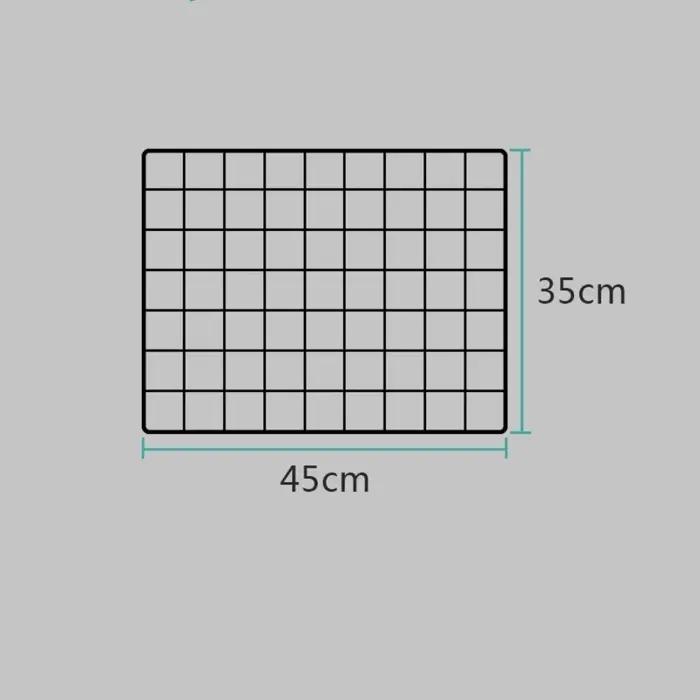 Support de rangement créatif en métal avec base pour panneau grillagé, présentoir de bureau pour grille de présentation