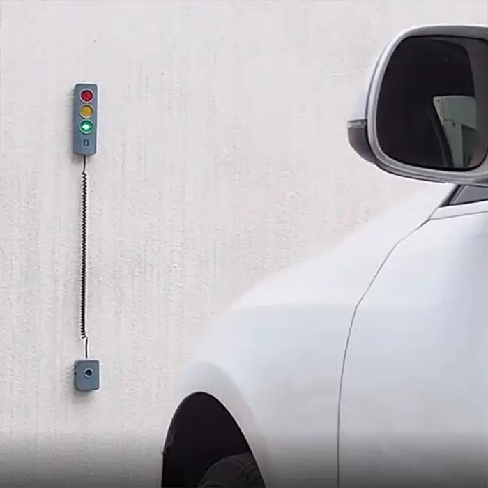 Système d'aide au stationnement automatique anti-collision, aide à l'arrêt de la distance avec lumière trois couleurs, capteur de guidage de voiture réglable à piles