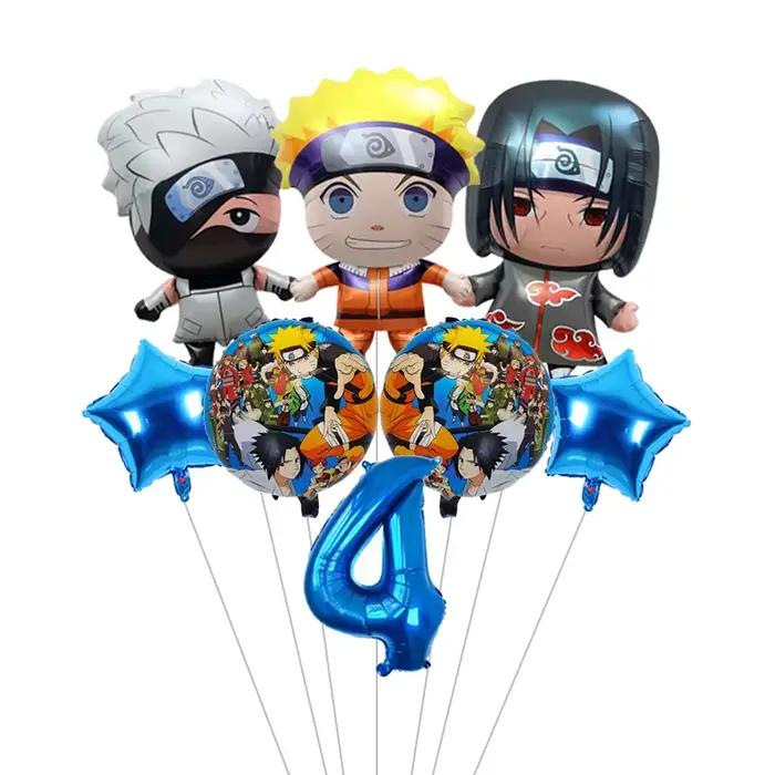 Ensemble de ballons en aluminium Naruto pour anniversaire