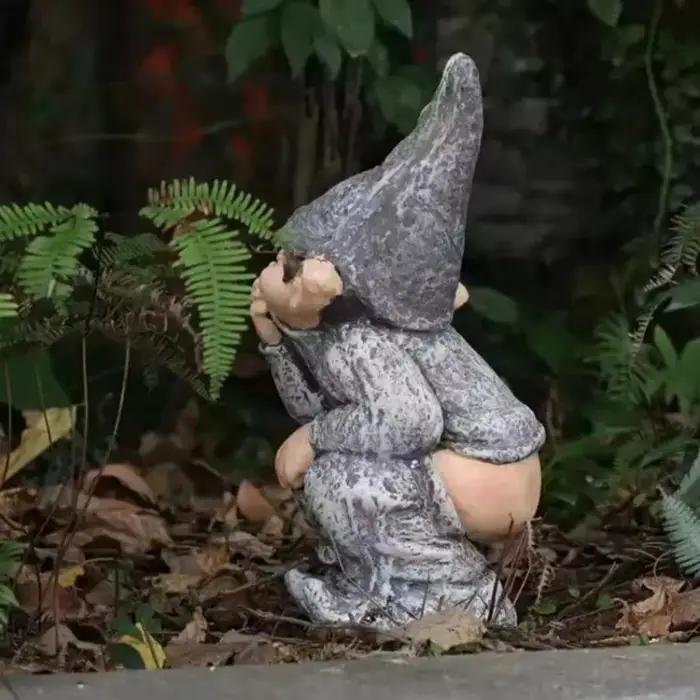 Statue de jardin familiale petite naine intéressante