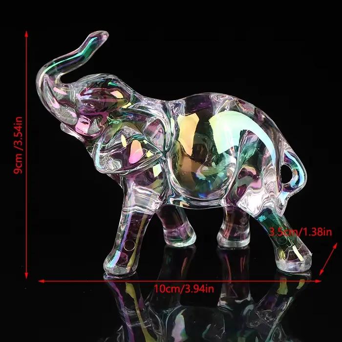 Statue d'éléphant en cristal mignon