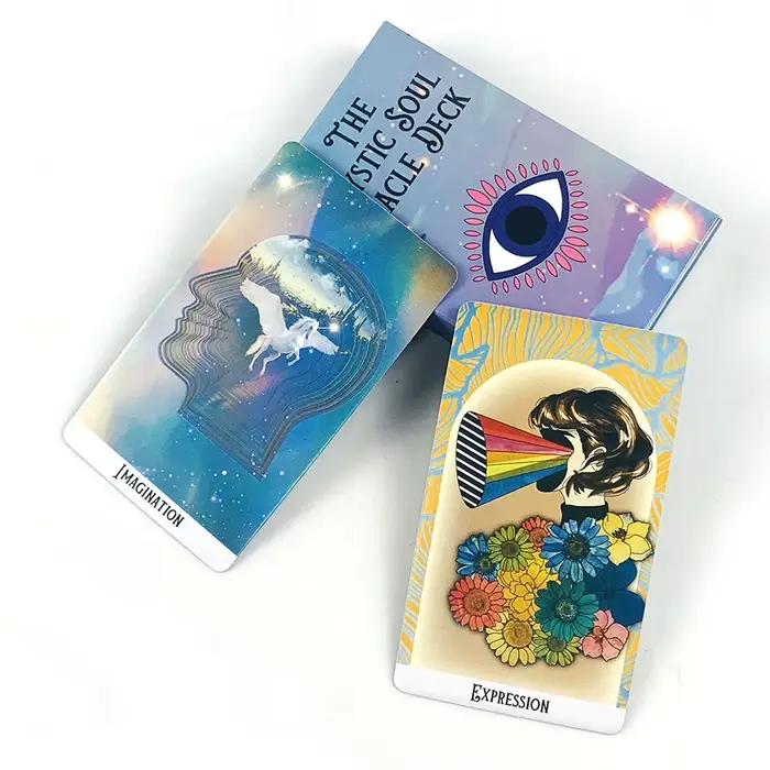 Mystic Soul Oracle Deck : 60 cartes dans ce jeu pour la réflexion sur soi et la guidance, parfait pour la guidance spirituelle et les collectionneurs.