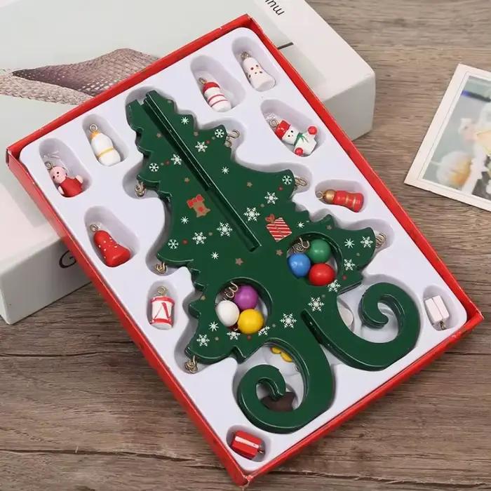 Décorations créatives en bois pour arbre de noël, 1 pièce, décoration de fête de bureau pour la maison, cadeaux du nouvel an pour enfants, artisanat de décoration pour la maison