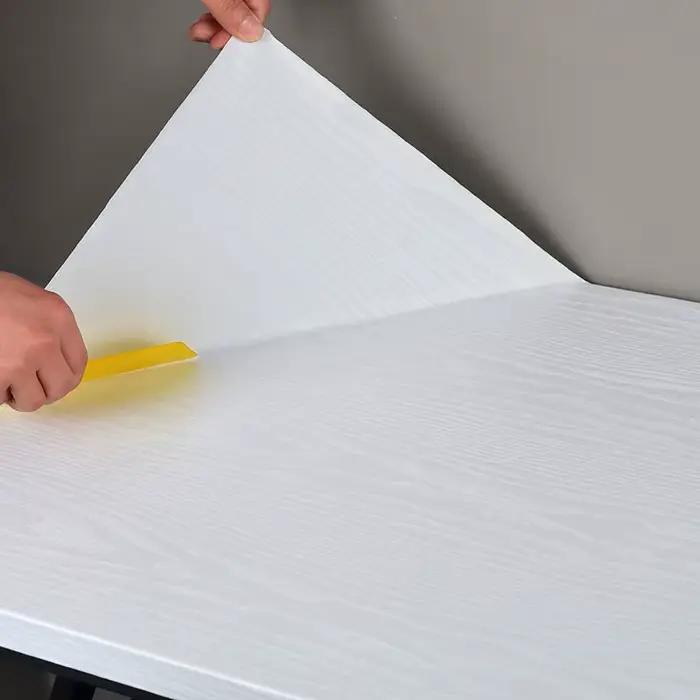 Papier peint moderne à rayures en bois pour la maison