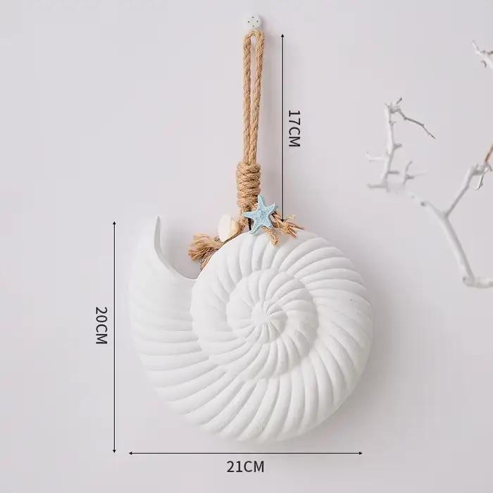 Décoration murale méditerranéenne pendentif coquille de bois étoile de mer tenture