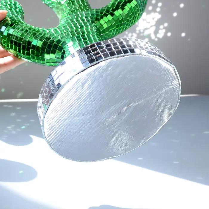 Statue de cactus miroir scintillant Disco Sphere