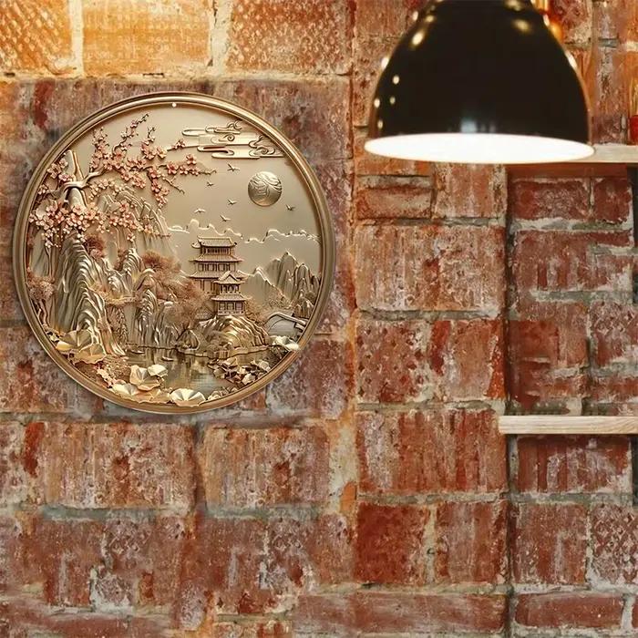 Panneau métallique décoratif en aluminium 40x30cm style pastoral européen américain thème animal pour décoration intérieure et extérieure occasions spéciales