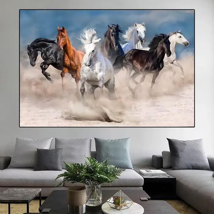 Belle peinture sur toile de cheval arabe