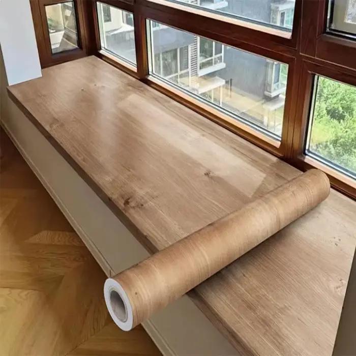 Facile à installer Papier peint en bois