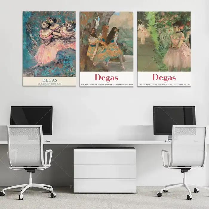 Affiche de ballerine avec téléchargement numérique, exposition d'art vintage, impression de danse et de ballet, descriptif_Degas