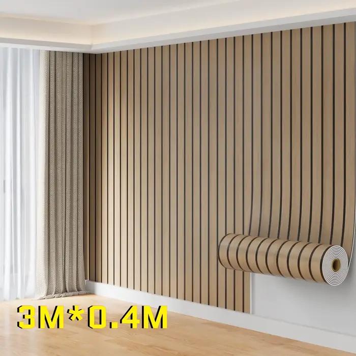 Papier peint auto-adhésif épais à carreaux marron