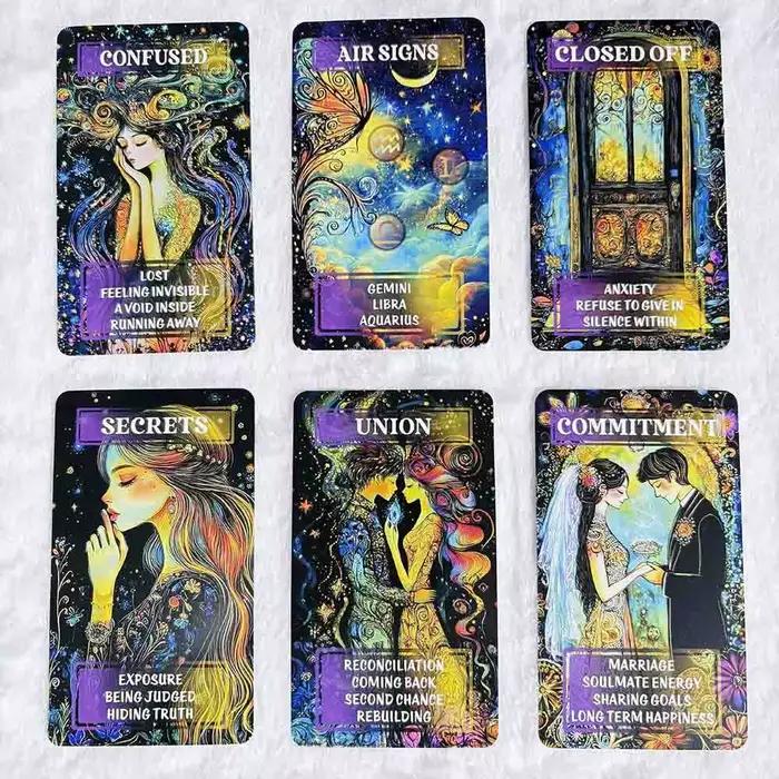 59 cartes Oracle Symphony Soul, 12x7 cm, découvrez la voix de votre cœur, jeux de cartes
