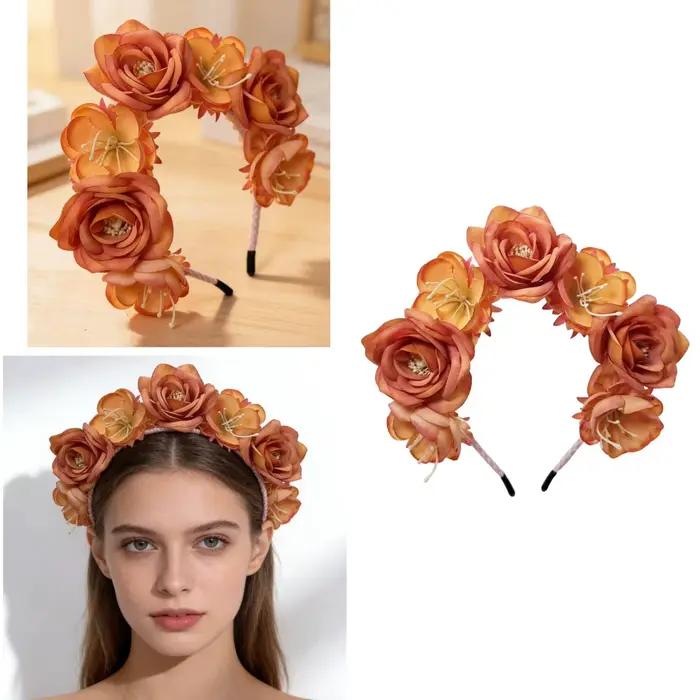 1PC Couronne de fleurs bohème