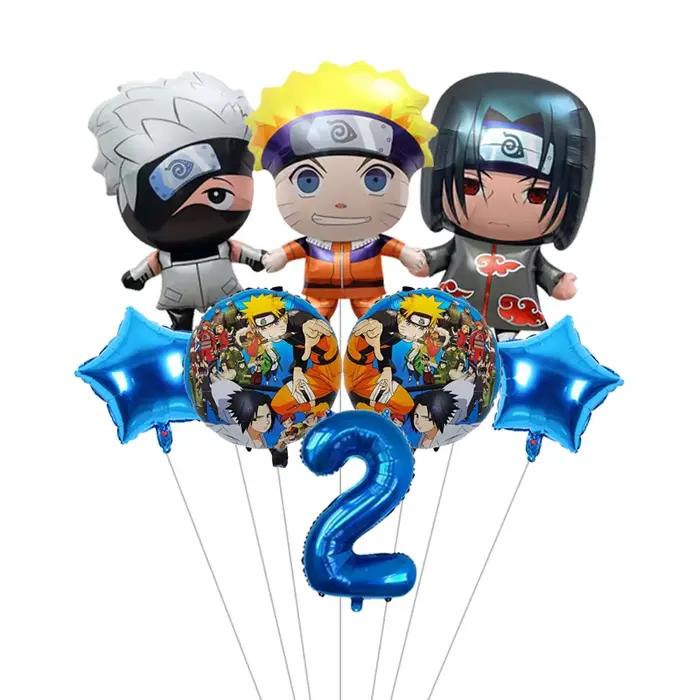 Ensemble de ballons en aluminium Naruto pour anniversaire