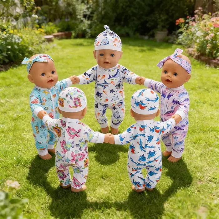 Ensemble de vêtements pour poupées Reborn - Parfait comme cadeau de Noël pour les poupées de 17 pouces