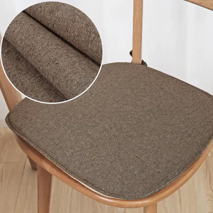 Coussin de canapé épais en mélange de lin et de coton