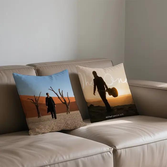 Housse de coussin de chanteur Michael Patrick Kelly, taie d'oreiller carrée pour canapé, décontractée, confortable et respectueuse de la peau