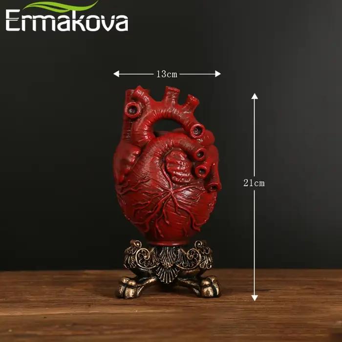 Vase en forme de cœur américain pour décoration de bureau