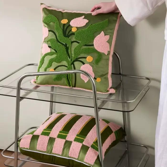 Ensemble de housses de coussin bohèmes à franges