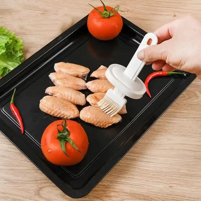 Brosse de barbecue en silicone de type fendu, haute température, degré, nylon, huile, bouteille, gâteau, cuisson, crème, cuisson, cuisine, outil ménager