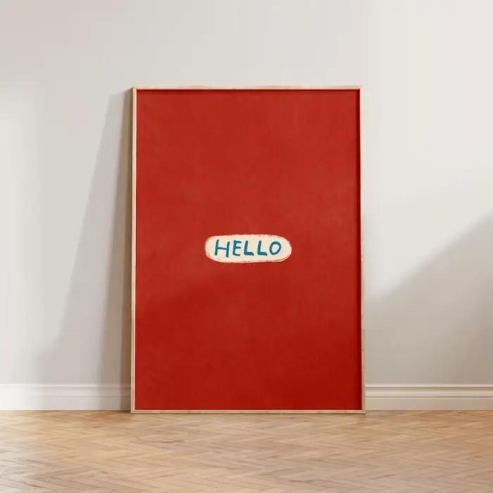 1pc Art mural de couloir sans cadre