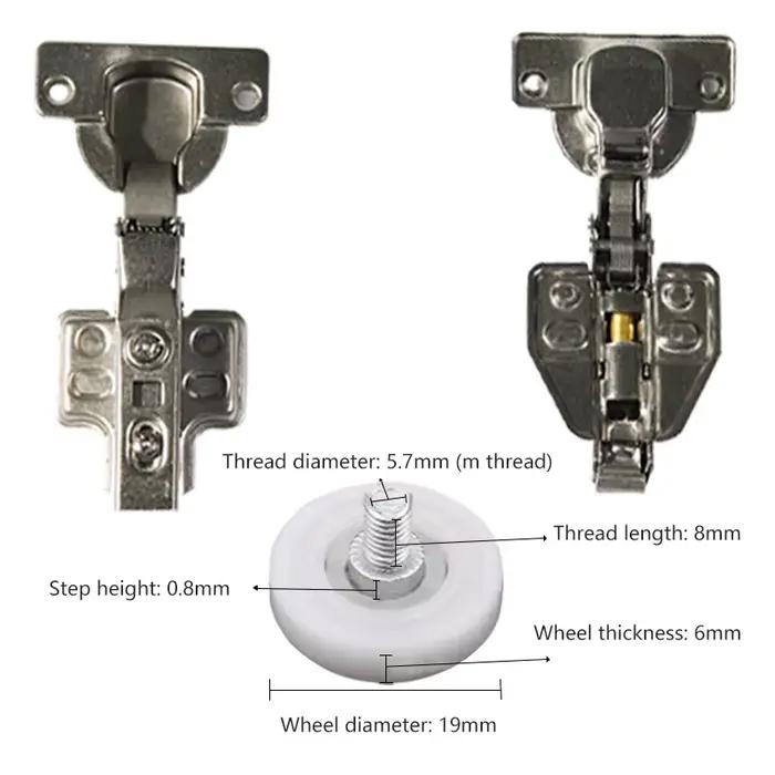 Accessoires de quincaillerie pour porte coulissante pliante de placard, porte papillon, porte escamotable inversée, porte escamotable dissimulée pour armoire