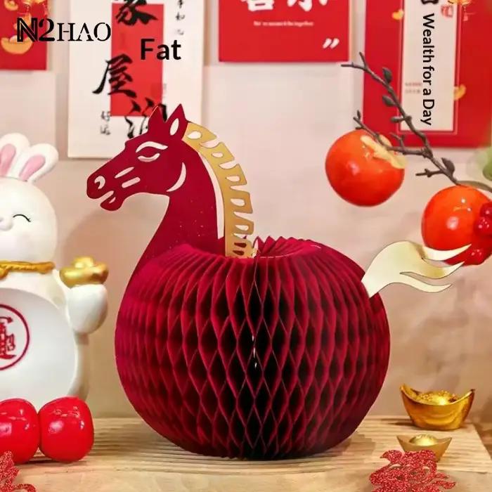 Ornement de cheval mignon pour nouvel an 2026