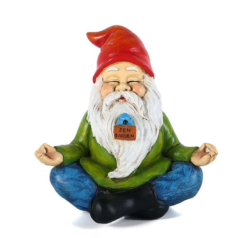 Statue de Gnome de jardin en résine, mignon, Zen, vilain, drôle, nains, magasin, ornements de pelous