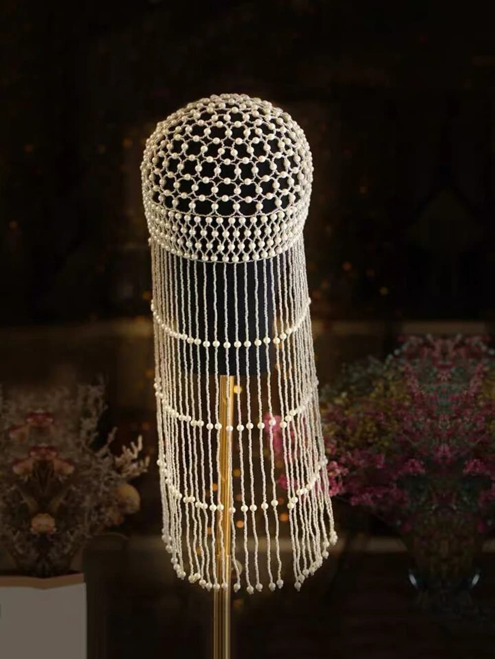 Chapeau de tête de danse du ventre en perles de cléopâtre exotique, accessoire de cheveux, casque de