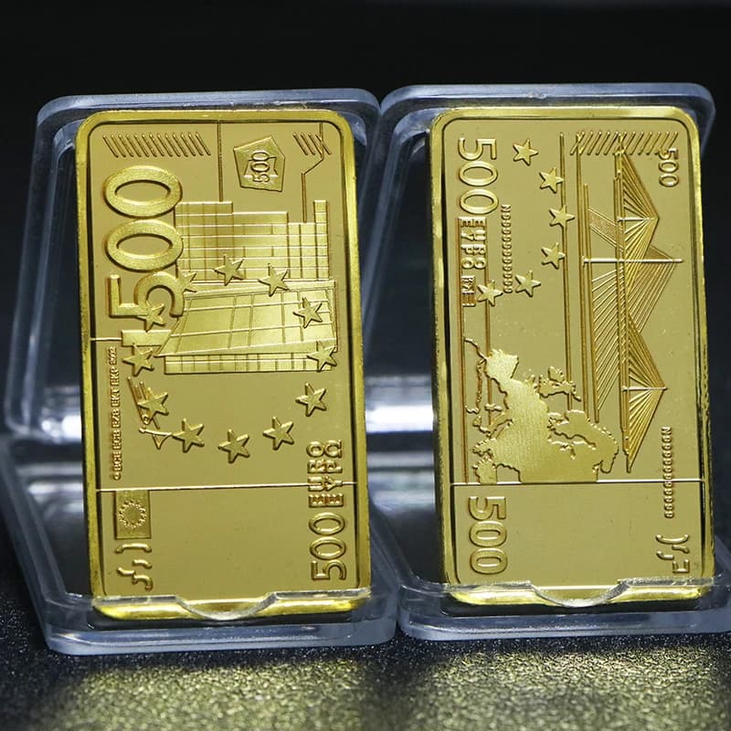 Lingot d'Or Plaqué de 1 Oz, Artisanat de Collection, Cadeau, Divers des États-Unis, Suisse, Allemagn