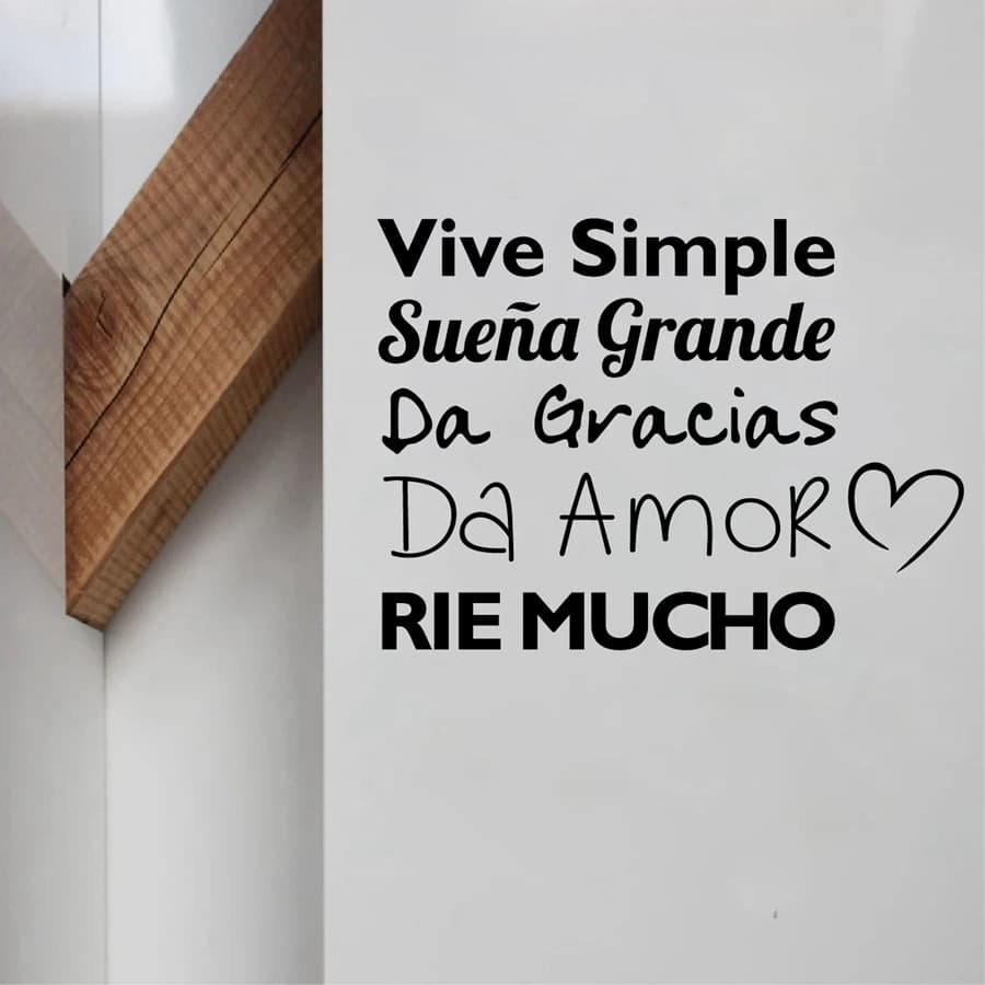 Autocollant mural espagnol décor de chambre d'enfants, autocollant mural de citation en vinyle espag