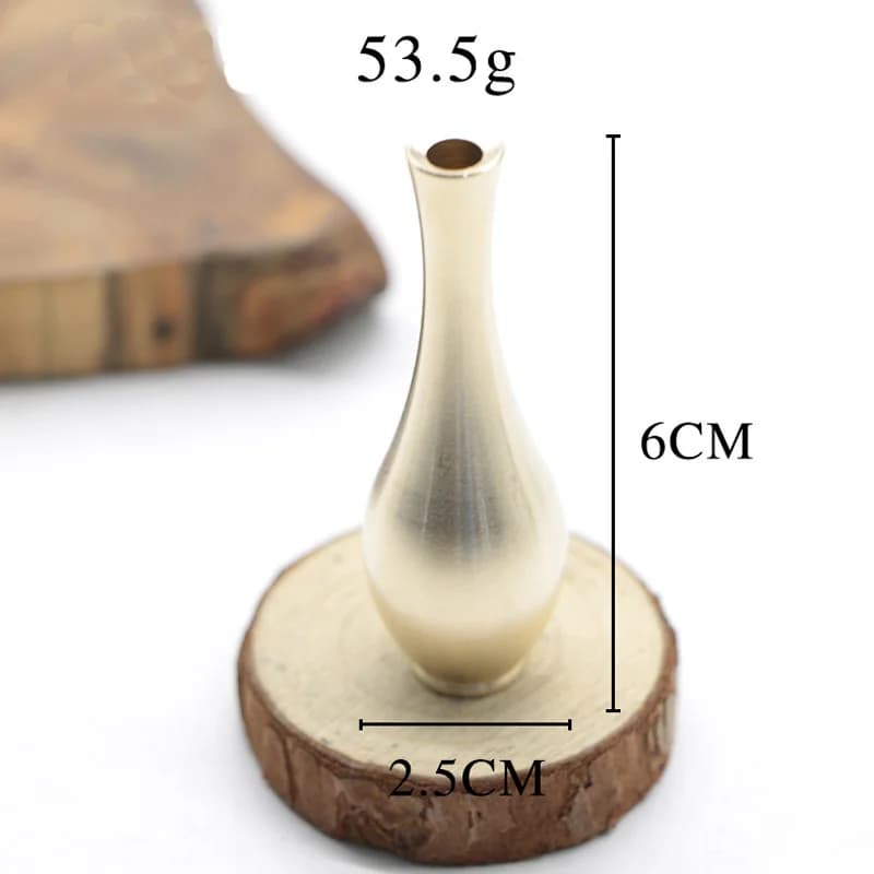Mini Vase Vintage en cuivre pur, ornement de décoration de maison, Figurines de bouteilles de fleurs
