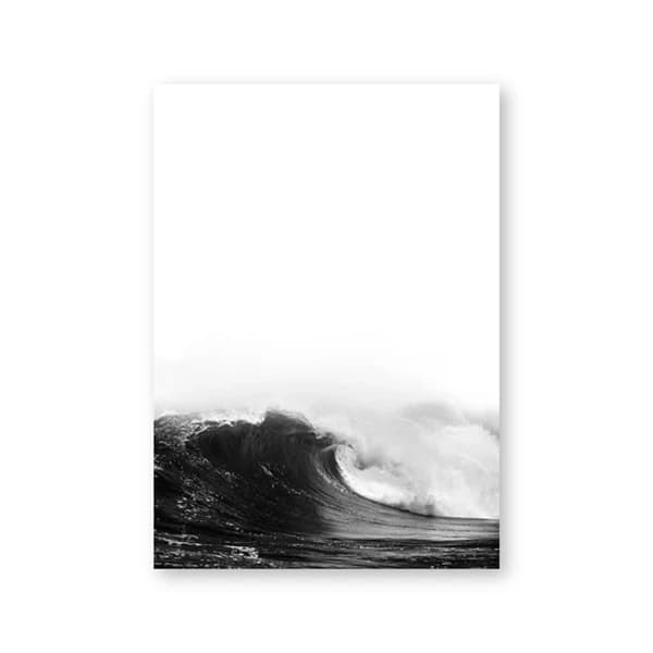 Toile d'art mural avec imprimés de Surf, peinture en noir et blanc, photos modernes, affiches de pho